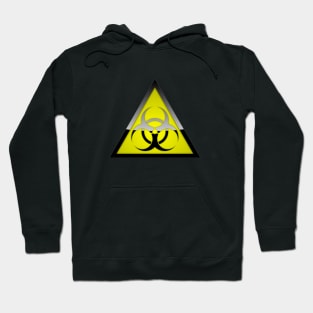 Biohazard warning symbol danger hazard social distancing Hoodie